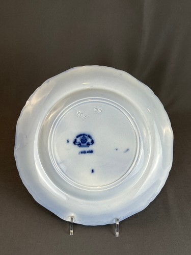 Ashworth Bros. CANTON Willow Flow Blue 9 ½” Dinner Plate c. 1891 - Picture 4 of 7