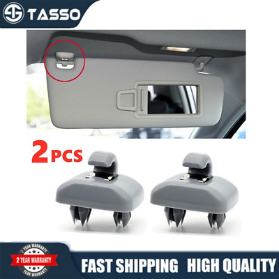 2Pcs Sun Visor Clips For Audi A4 A5 A7 Q3 Q5 B6 B7 B8 S4 S5 TT 8U0857562A Grey