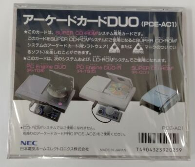 PC Engine Arcade Card Duo Super CD ROM in Case Game NEC for sale