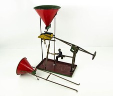 Rare Antique Wolverine Sand Andy Automatic Crane Loader Pressed Tin