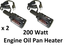 200W Engine Block Heater Magnetic 120V Diesel Truck oil pan heat KAT'S set of 2