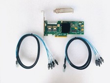 LSI 9240-8i SAS SATA RAID Controller Card SSFF-8087 to 4 7-Pin SATA cables