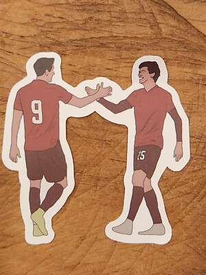  Robert Lewandowski Sticker Barcelona Thomas Muller Bayern Munich Soccer Germany