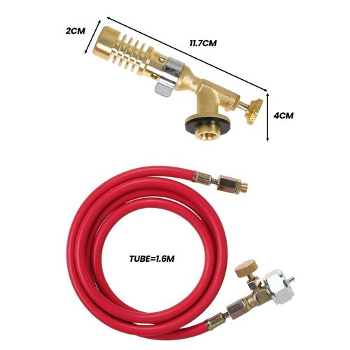 MAPP MAP-Pro Propane Gas Welding Torch Plumbing Soldering Copper Torch with Hose - 第 8/10 張圖片