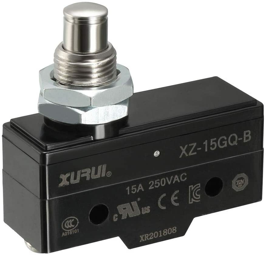 XZ-15GQ-B NO+NC Miniature Micro Switch SPDT Panel Mount Plunger