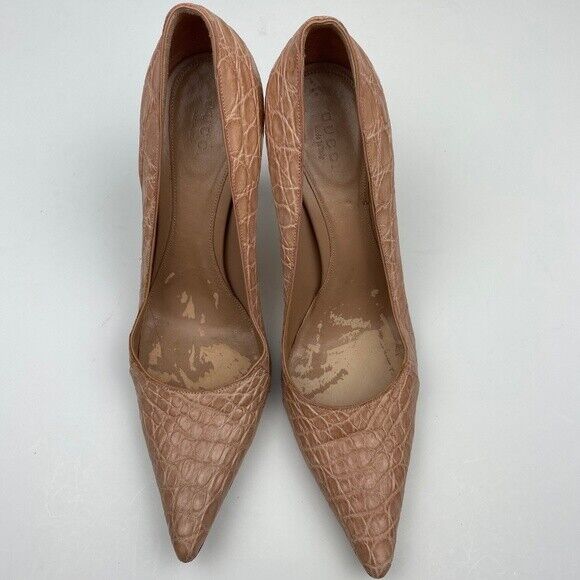 GUCCI 2004 by Tom Ford Embossed Bamboo Heels - image 3