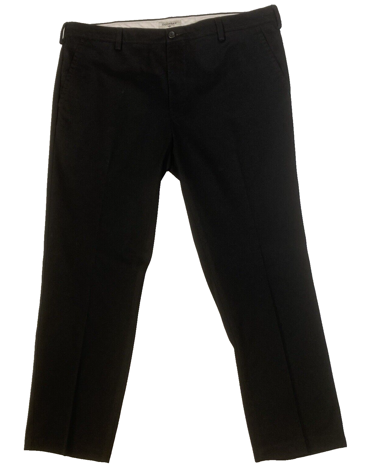 Dockers Pants Mens Size W40xL30 Black Slim Fit Flat Front Casual Work NOTE