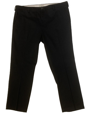 Dockers Pants Mens Size W40xL30 Black Slim Tapered Flat Front Casual Work NOTE