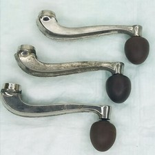 3vintage Wood Tip Autotruck Window Crank 3157 Chromewoodmcm