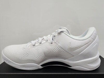 Nike Kobe 8 Protro Low Halo Triple White Men's Size 7 DS FJ9364