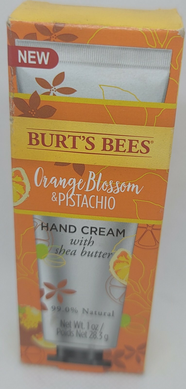 BURT'S BEES Orange Blossom & Pistachio Hand Cream w Shea Butter 1oz