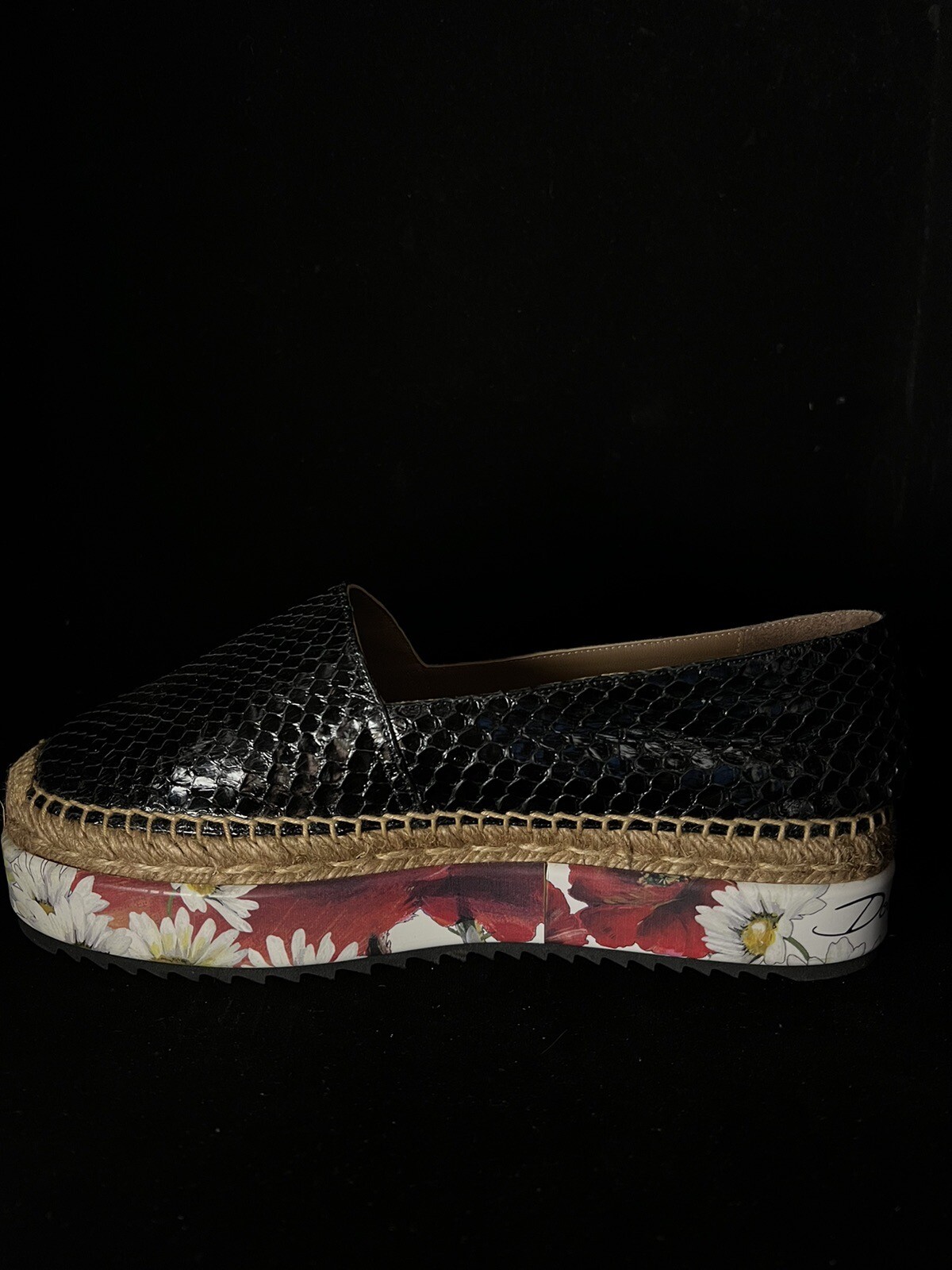 dolce and gabbana python espadrilles 38 - image 4