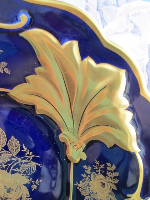 Echt Weimar Kobalt Germany Jutta Cobalt Blue Tray Serving Plate