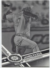 JAMES PAZOS 2017 Topps Update BLACK & WHITE NEGATIVE - SEATTLE MARINERS - #US149