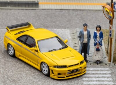 NISSAN Skyline GT-R (R33) 400R - yellow - Focal Horizon 1:64 | eBay