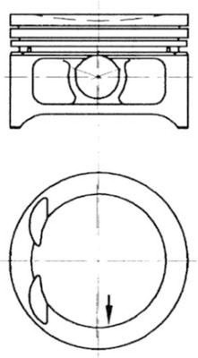 Piston For BMW R26 - 69,50mm Kolbenschmidt Complete With Rings, Bolts
