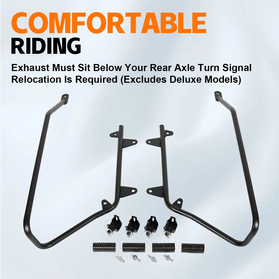 Alforja rígida Bolsa de sillín Soportes de conversión Montajes Herrajes para Harley Softail Foto 4 de 4