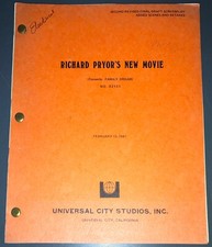 Original 1981 Bustin’ Loose Movie Script Richard Pryor Revised Final Draft COA