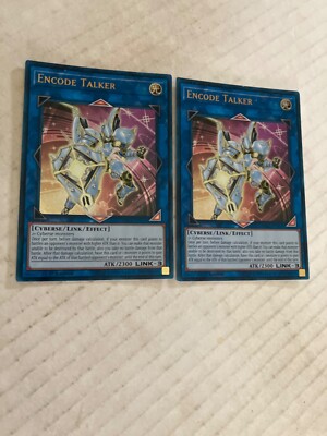 2 encode talker 1st edition rare foil yu-gi-oh gaming cards cscan