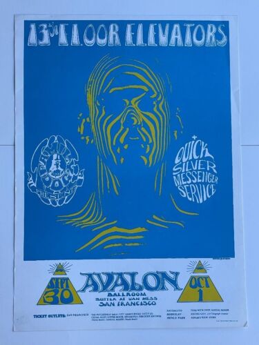 2 Posters by San Francisco Poster Company 13th Floor Elevator & Hupmobile-8 - Picture 2 of 11
