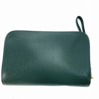 Louis Vuitton Taiga Baikal Clutch Bag Green M30184 #FI310-133