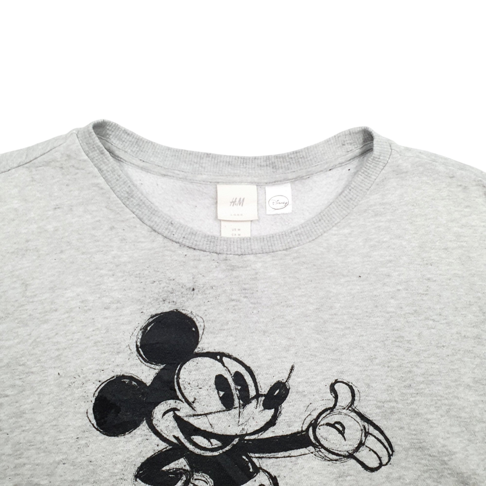 H&M Crewneck Mickey Mouse Jumper Sweatshirt Womens M image 2