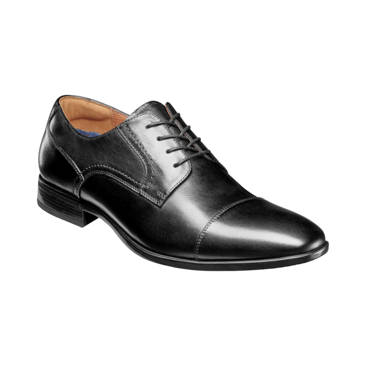 SAOLA Oxford uomo Florsheim Zaffiro punta a cappuccio pelle nera taglia 13 M US [15204 001]