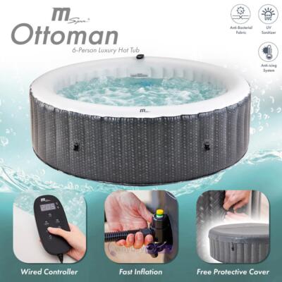 MSPA Hot Tub Inflatable Portable Bubble Spa Comfort Otoman - Main Image