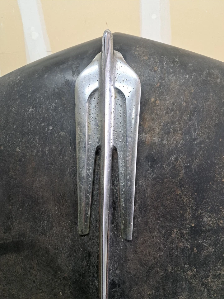 1955 Cadillac Series 75 Limousine Front Hood w/ Emblems and Flying Lady - Image 2 of 4