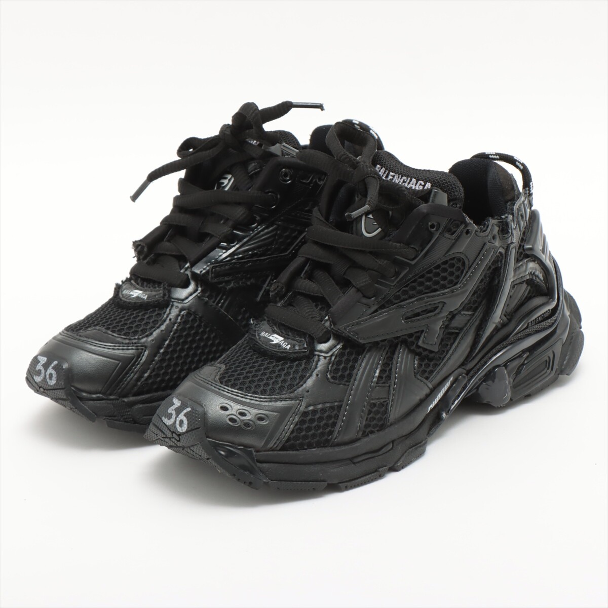 BALENCIAGA Runner スニーカー 36 Balenciaga Runner Mesh Sneakersy 36 Damskie Czarne 656063 | eBay