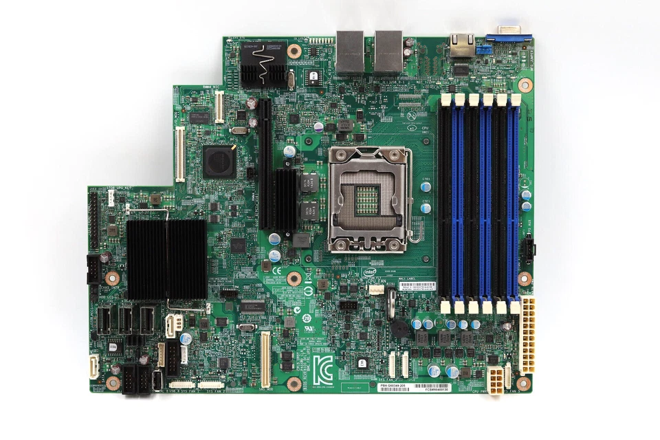 Intel DDR3 LGA 1356 Server Motherboard P/N: G60349-205 Tested Working - Image 3 of 4