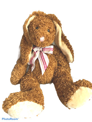 Dan Dee Bunny Rabbit Stuffed Plush Soft 14'' Floppy Ears Brown 