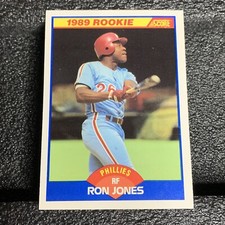 1989 Score Baseball Card #639 Ron Jones Philadelphia Phillies Rookie. rookie card picture