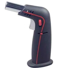 Big Jet Torch Table Lighter Butane Refillable 1300°C/2500°F w/ Ever Tech Box BLK