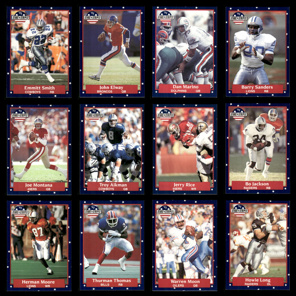 1991 Fleer Stars 'n Stripes-Pick Your Card