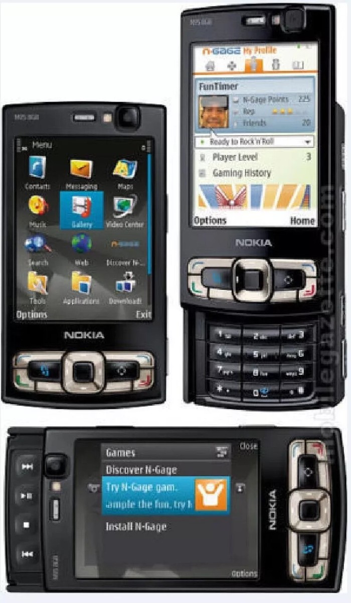 Black Nokia N95 8GB Original Mobile Phone Unlocked GPS 3G HSDPA