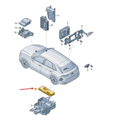 NEW AUDI Q7 4M TAILGATE CONTROL UNIT 4M0959107 ORIGINAL | eBay 