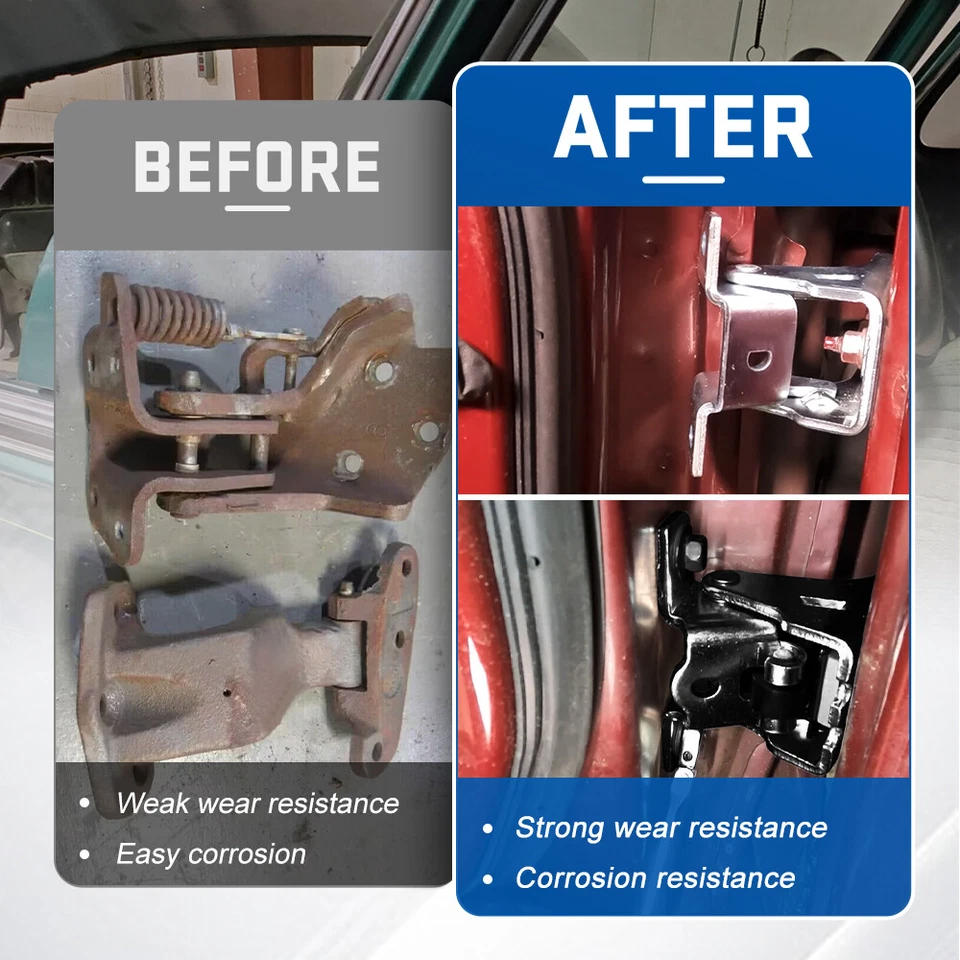 4X Front Upper Lower Door Hinges For 1980-1997 Ford F150 F-250 F-350 Mercury LTD - Image 4 of 4