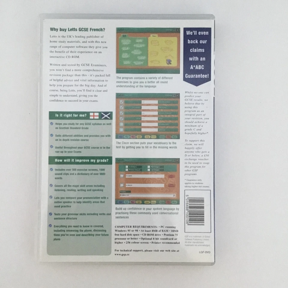 Letts Revise for GCSE French Year 2001/2002 (PC CD-Rom) - Image 2 of 2