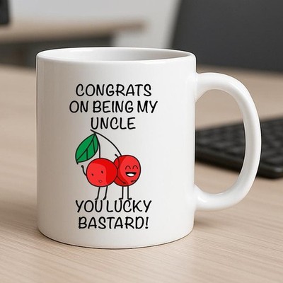 Tasse Glückwunsch, mein Onkel zu sein lustig Geburtstagsgeschenk Tee Kaffeetasse Hillarious