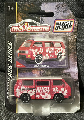 modellauto Majorette Volkswagen T3 VW Combi Bus Van 1:62 Rose Metall NEU