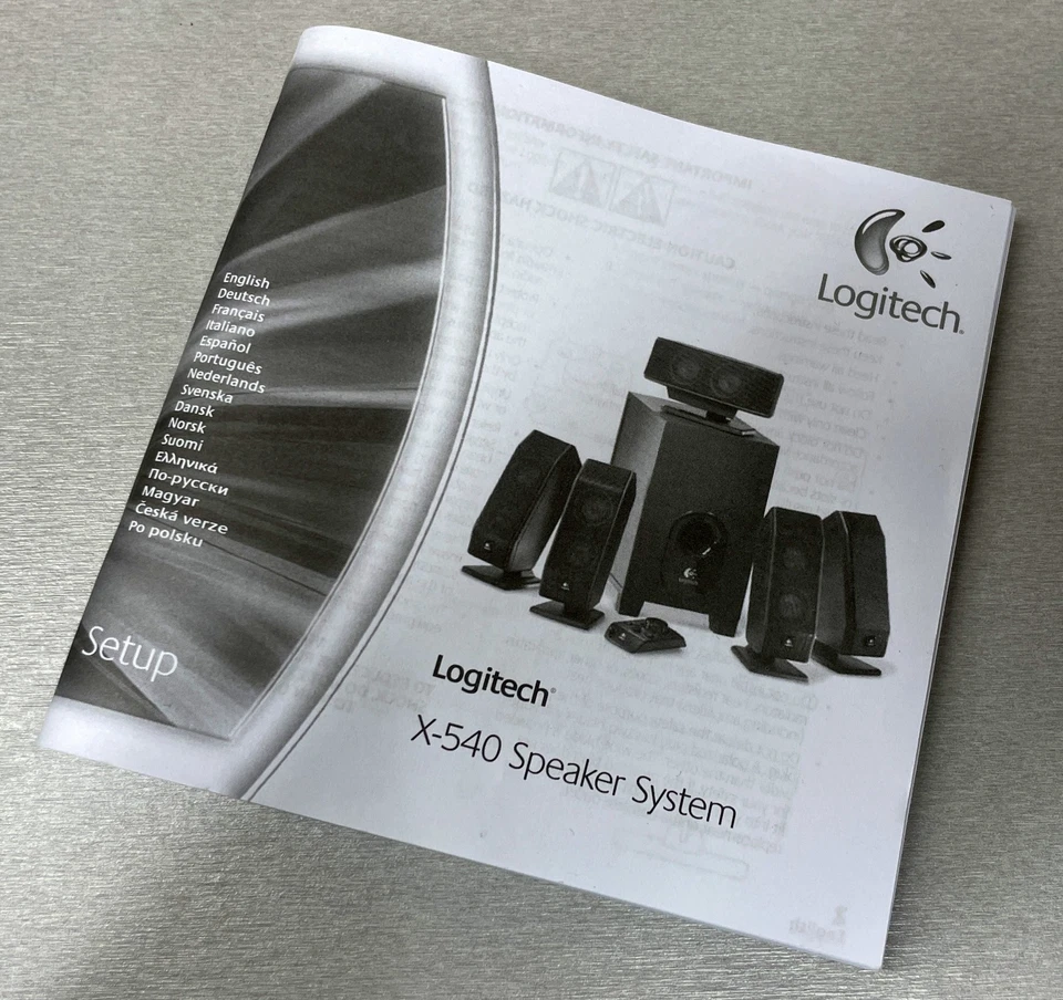 Logitech X 540 Aktivboxen 5.1 Lautsprecher, Subwoofer, - gebraucht/defekt - - Bild 2 von 4