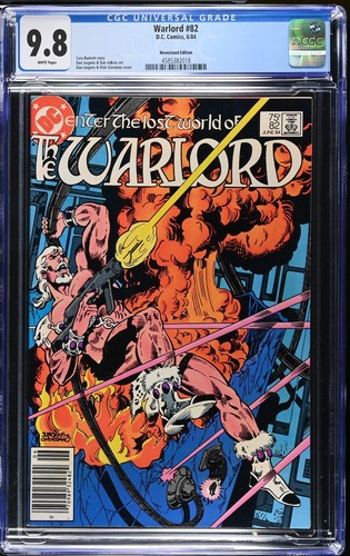 Warlord 82 newsstand CGC 9.8 NM/Mint white pages - DC, 1984  Jurgens cover & art