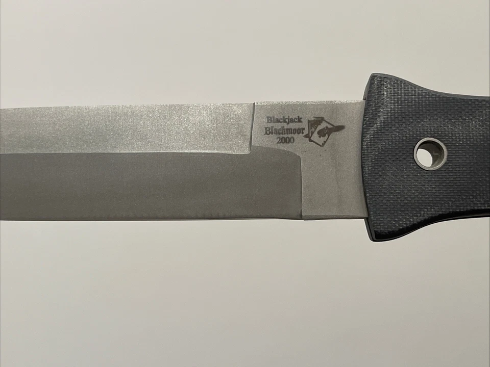 Blackjack Blackmoor 2000 Knife Effingham IL Production USA Micarta Kydex Rare - Image 3 of 4
