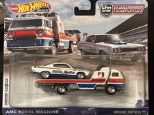 Hot Wheels Team Transport Amc Rebel Machine Wide Open 43 2022 Hot Wheels Team Transport Amc Rebel Machine Wide Open 43 2022