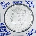 1878 8TF BU UNCIRCULATED MORGAN SILVER DOLLAR U.S. MINT RARE KEY DATE 6615
