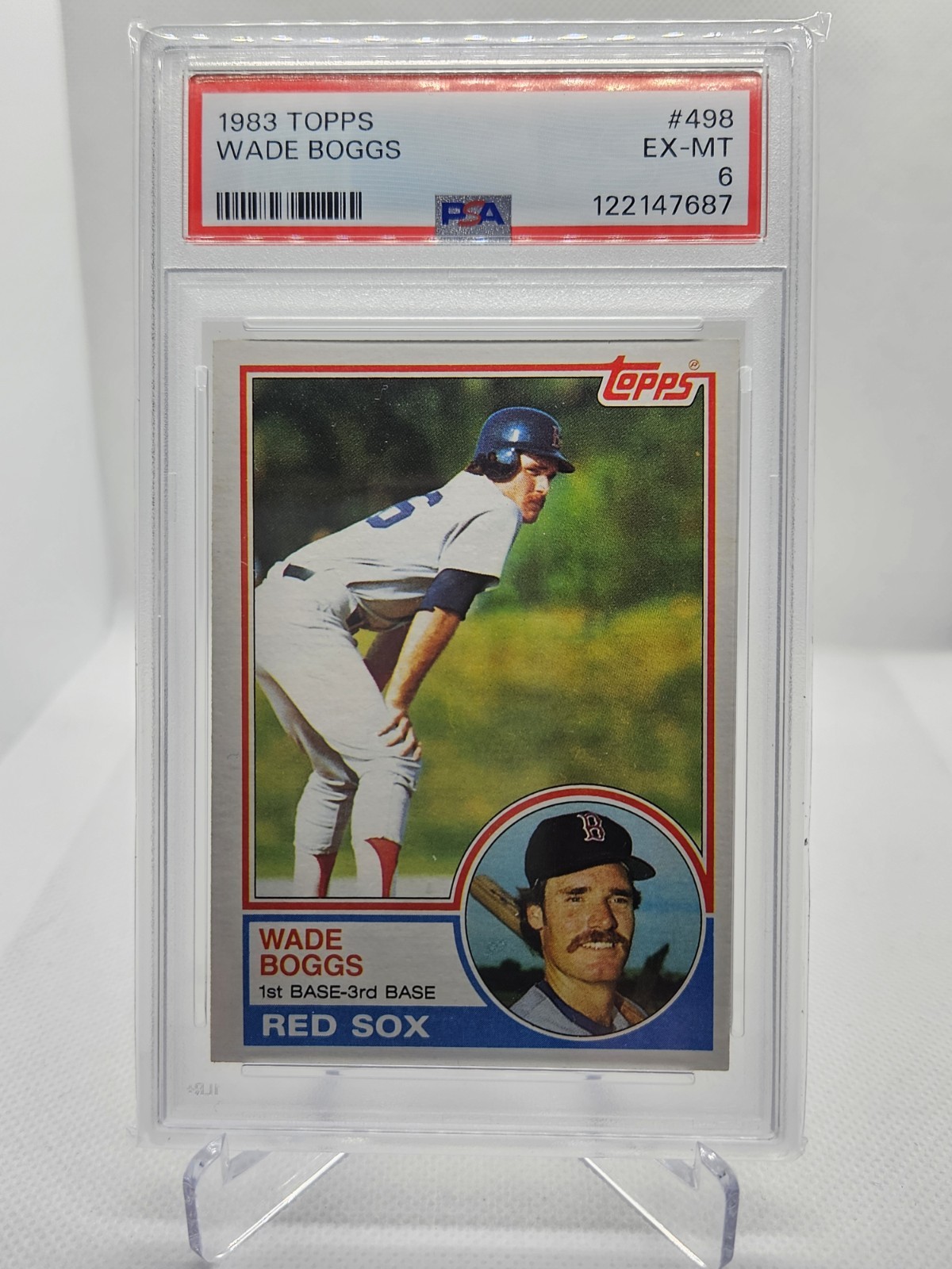 1983 Topps - Wade Boggs(RC) #498 PSA 6