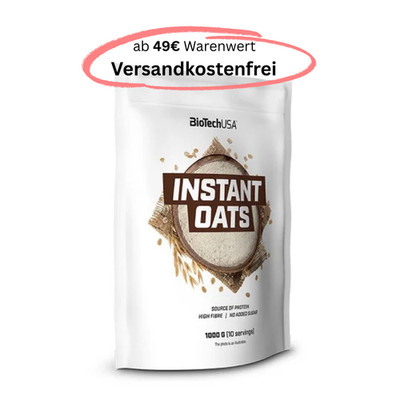 BioTechUSA Instant Oats, Haferbrei, Porridge, Haferflocken, 1kg