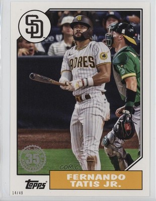 2022 Series 1 Topps.com Online Exclusive 5x7 White 14/49 Fernando Tatis Jr 0l7e