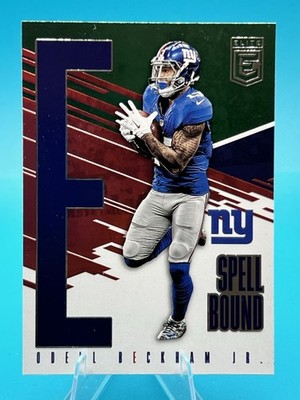 2017 Donruss Elite Odell Beckham Jr. Spellbound Green E #35 Card